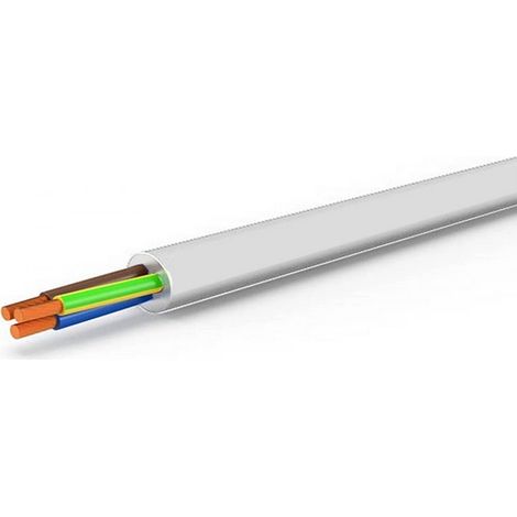 Cavo Multipolare Flessibile H05Vv-F Rt. 100 mt. Sezione 2X1 Col. Bianco