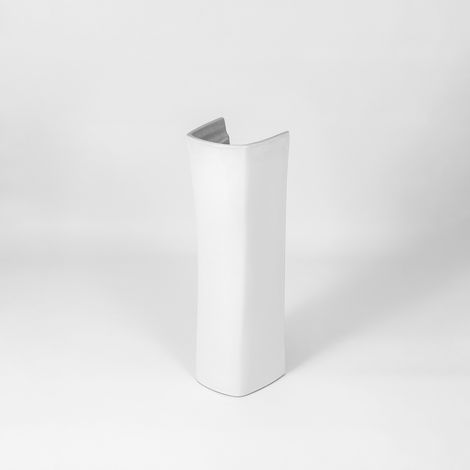 Colonne pied de lavabo seule, forme carré en céramique L.20 x H.67 cm - LPP (1/4)