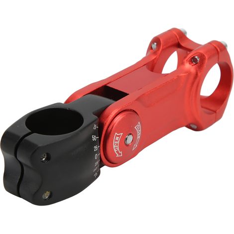Potence de vélo réglable en alliage CNC, prolongateur de guidon creux pour VTT et vélo de route, rouge et noir, 31,8 x 110 mm (1/5)