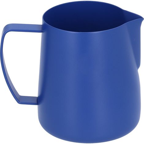 Cafetière en acier inoxydable, mousseur à lait avec bec verseur anti-éclaboussures pour la cuisine (400 ml) (1/5)