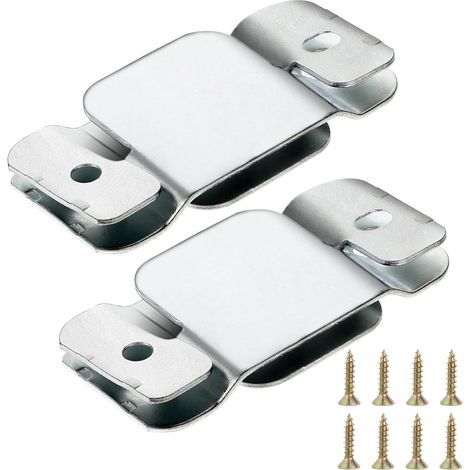 Ensemble de 4 connecteurs pour bancs, connecteurs pour bancs modulables, connecteurs de meubles emboîtables avec vis, connecteurs universels en acier inoxydable, fixation de meubles, verrouillage, sup (1/5)