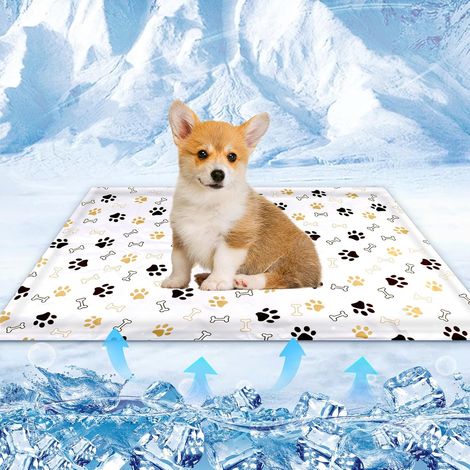 Tapis Rafraichissant Chien & Chat, 50x40cm Coussin Rafraichissant pour Chien, Tapis Refrigerant pour Animaux, Étanche et Facile à Nettoyer, Convient aux Petits et Grands Chien de Compagnie (1/5)