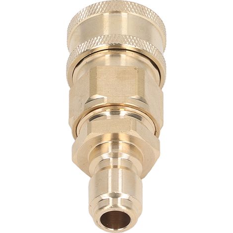 M22x1,5-mm-Anschluss für 5000-PSI-Hochdruckreiniger-Schlauchadapter, Waschmaschinen-Stecker/Buchse (1/5)