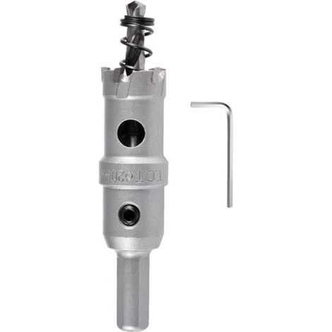 20mm Carbide Hole Saw Drill Bit, Tungsten Carbide Hole Cutter, Industrial Hole Cutter for Stainless Steel, Metal, Iron, Alloy, Copper, Wood and Plastics (1/5)