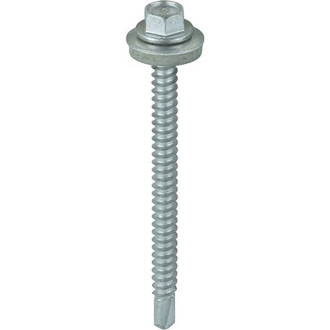 TIMco 5.5 x 70mm Hex Head Self Drilling Light Section TEK Screws With 16mm Washer Qty 100