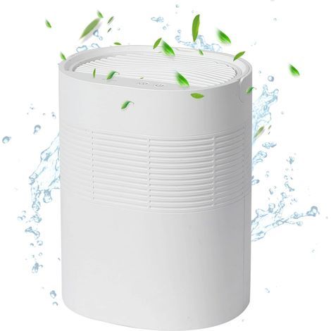 Petit déshumidificateur pour chambre à coucher, mini déshumidificateur silencieux et arrêt automatique pour sous-sol, placard, salle de bain, maison, cuisine, placard (1/5)
