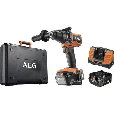 Trapano avvitatore a percussione AEG 18V Brushless - 2 batterie 6.0Ah - Caricatore BSB18BL-602K