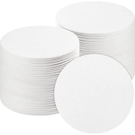 100 feuilles de papier rond pour four à micro-ondes, papier pour étagère, 4,7 pouces, papier isolant en fibre de céramique, céramique F (1/3)