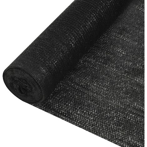 Privacy Net Black 3.6x10 m HDPE 195 g/m² vidaXL