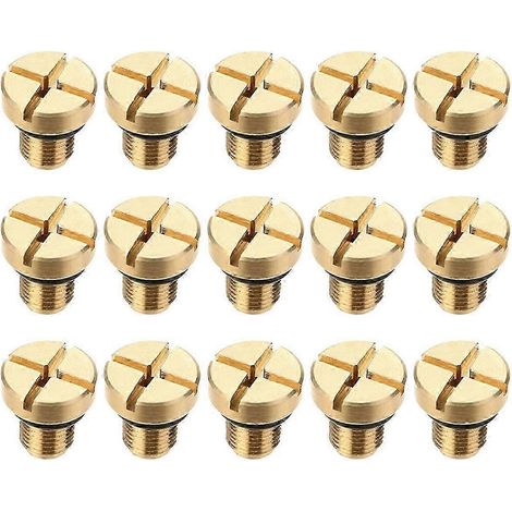 15 vis de purge pour vase d'expansion de liquide de refroidissement de radiateur (1/5)