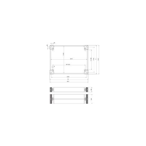 Schneider Electric Sockel 200mm Seitenteile NSYSPS4200