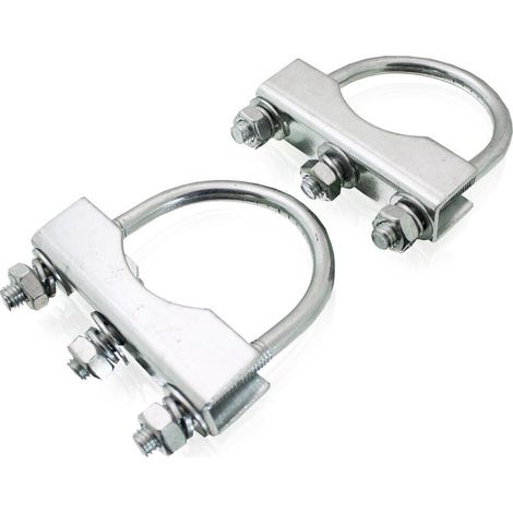 2x Stützradhalterung Klemmschelle Klemmbügel Rohrschelle für Anhänger Stützräder bis 60mm