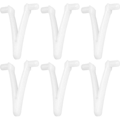 6pcs Butterfly V-Clip Pool Supply Set for Swimming Pool Spa Brush Leaf Rake Leaf Skimmer Vacuum Head for Pool Cleaning (1/5)