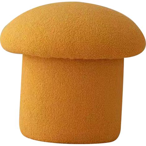 Banc de canapé simple et moderne, élastique, confortable et doux, repose-pieds rond en pin jaune pour la décoration intérieure (1/5)