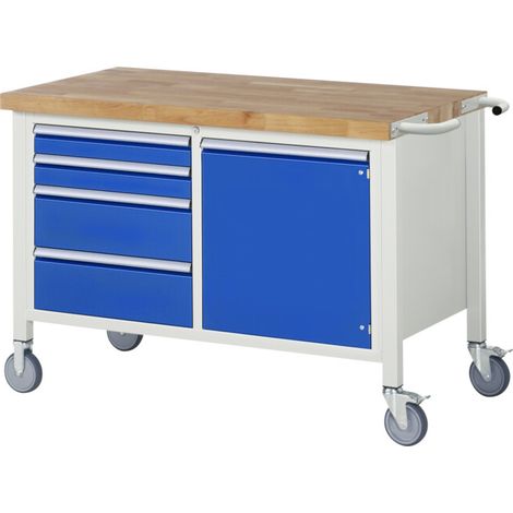 Etabli mobile brut Modèle 8470 LxPxH 1250x700x880mm