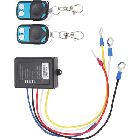 Kit de télécommande sans fil pour treuil 434 MHz, 12 V CC ou 24 V CC, portée de 15 m, compatible avec camions, VTT et SUV. (1/5)
