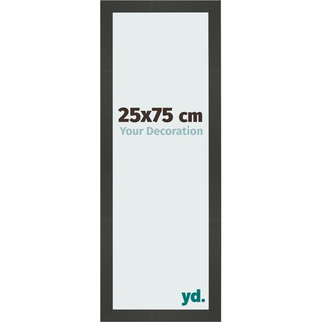 yd. - Cadre photo 25x75 - Anthracite - MDF - Bologna (1/5)