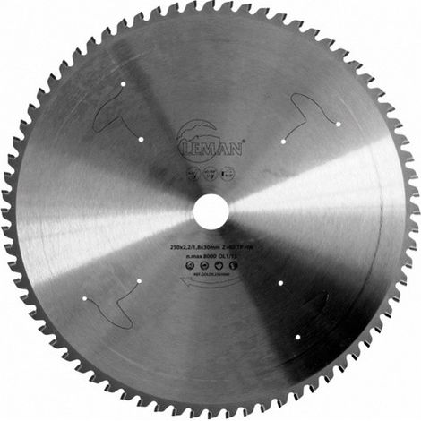 Lama in metallo duro microgranulato 216x30 Ep2,0 54z Speciale Inox