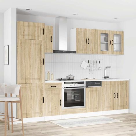 vidaXL Ensemble d'armoires de cuisine 8 pcs Kalmar bois d'ingénierie (1/5)