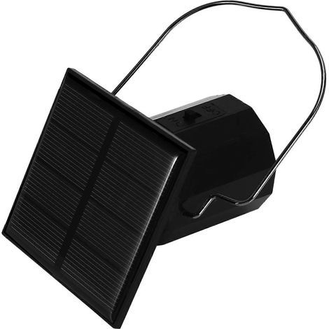 Moteur solaire pour girouette à suspendreavec crochet rotatifnoir. (1/5)