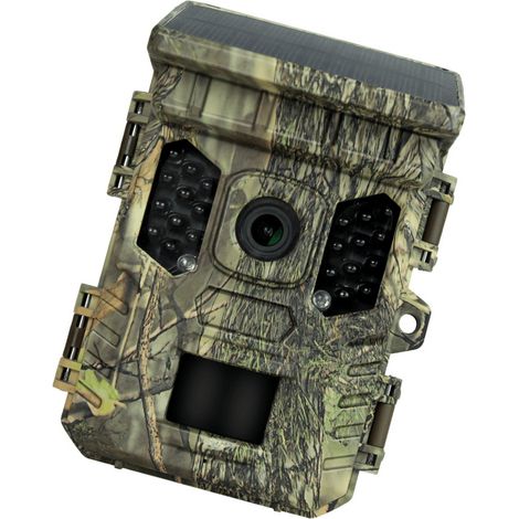 Ortviai Caméra de chasse solaire 4K avec WiFi et Bluetooth, modèle TC-24QS, vision nocturne 1080P, 64 MP, étanche IP66 (1/5)