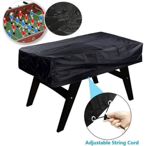 Housse de Table de Baby-Foot - Polyester 420D Imperméable et Anti-Poussière - Pour Extérieur Patio Café - Dimensions 163 x 115 x 50 cm - 1 Pièce (1/4)