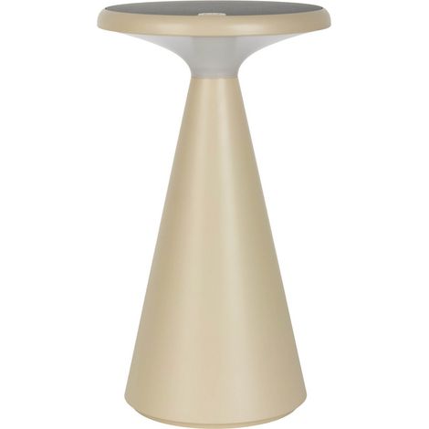 Naeve PALU Lampe solaire d'extérieur portable à LED rechargeable et à intensité variable, beige, 2 700 K, IP44, capteur tactile (1/5)