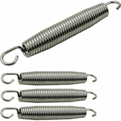 Lot de ressorts de trampoline galvanisés Ressorts pour trampoline extérieur et intérieur Ressorts de traction avec crochet Accessoires de rechange pour trampoline de fitness et d'enfants 140 x 22mm