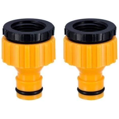 Faucet Adapter 6 Pack,Plastique 3/4 '' and 1/2 '',BSP 2 in1 Nez de Robinet d'arrosage à Visser débit,Tap Connector Threaded