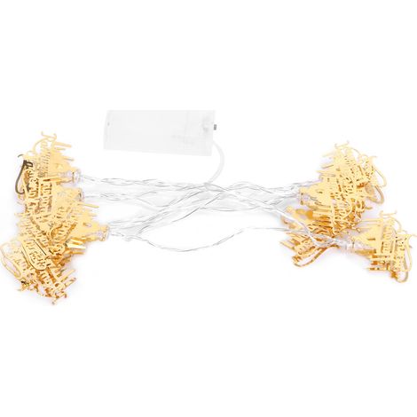 Guirlande lumineuse en fer forgé à 10 LED, décoration pour événements et fêtes musulmanes, idéale pour le Ramadan. (1/5)