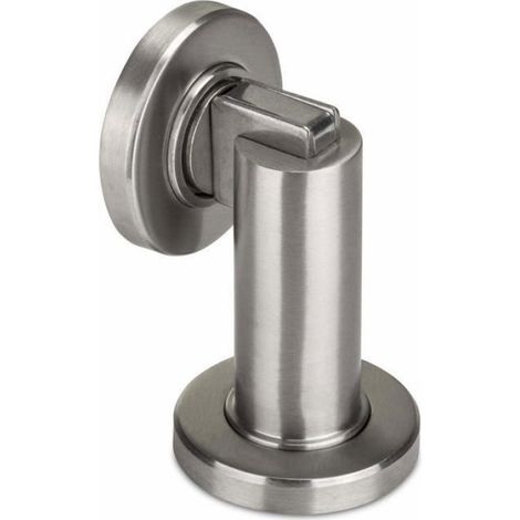 1 x Butoir de Porte magnétique Magneto en Acier Inoxydable Ø 50 mm Hauteur 90 mm Tampon de Porte Matériel de Fixation (1/4)