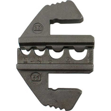 SW-Stahl 42585L-B mâchoires à sertir pour cosses fermées et non isolées 0,5-10 mm² I pièce de rechange pour pince de serrage de cosses 42585L I pince à sertir mâchoires interchangeables I cosses fermé (1/3)