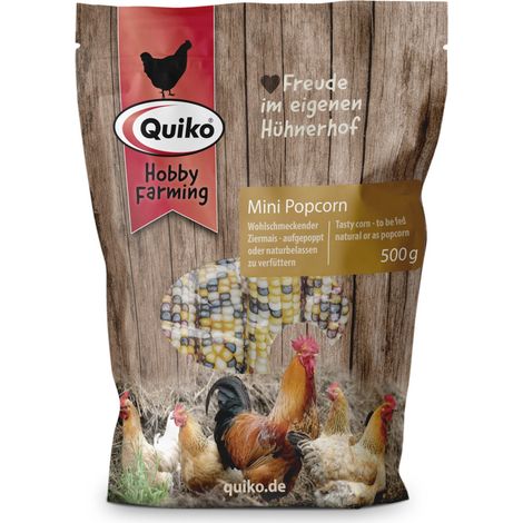 Quiko Hobbyfarming Mini Popcorn für Hühner und Geflügel 500 g