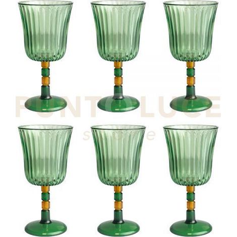 SET 6 CALICI GINEVRA VERDE