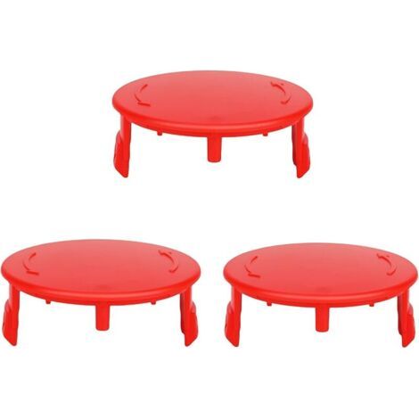 Pair Lot de 3 couvercles de bobine F016F04841 - Compatible avec les débroussailleuses électriques Bosch AFS 23-37 - Compatible avec la bobine de fil Bosch F016800431 (1/5)