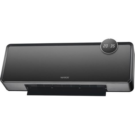 Radiateur mural Toulat 2000W IP22 Noir