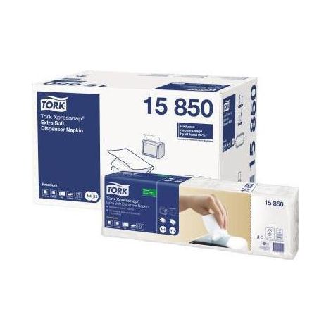 TORK Serviette Tork Xpressnap® Extra Soft 16,5 x 21,3 cm (B x L) weiß 8 x 1.000 St./Pack. (1/4)