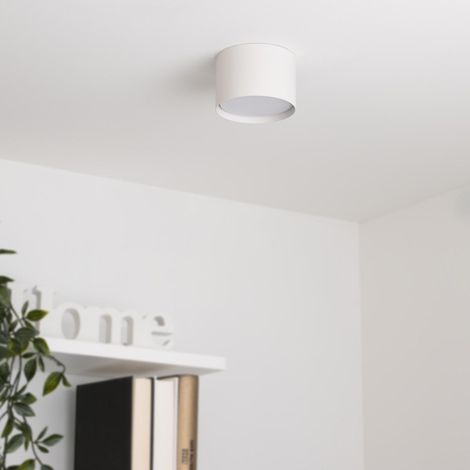 Flache Aufbauleuchte GX53 - Farbe: weiß - Leuchtmittel: Ohne
