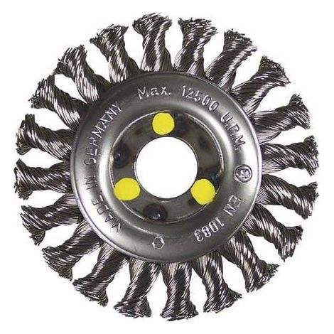 Brosse circulaire 115mm 22,2 fils torsadés 0,5 Inox HIKOKI 751305