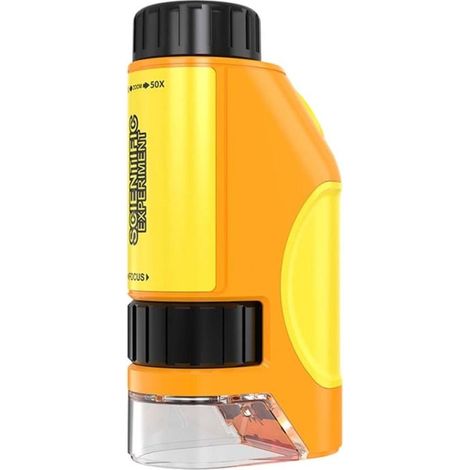 Microscope miniature portable de poche pour la recherche et l'éducation en extérieur (jaune) (1/5)