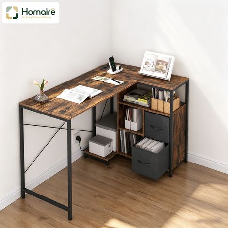 Brauner Schreibtisch 80 x 120 x 76 cm HOMAIRE (1/5)