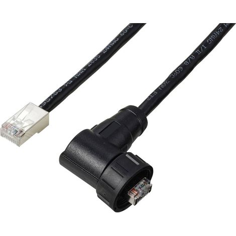 TRU COMPONENTS TC-E13T-MR5-MCD/NCA-0.5PV-S Cavo RJ45 ad angolo retto IP67 (filettato) CAT5E 0,5 m. TC-13543636 Numero d (1/4)