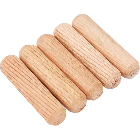 Lot de 100 chevilles en bois à fil croisé pour la fabrication de meubles (M10 x 40 mm). (1/5)