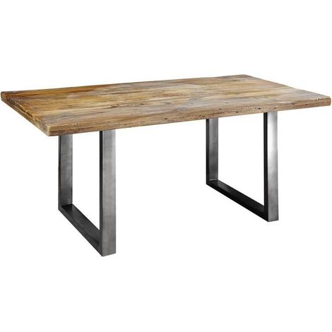 tavolo da pranzo in legno di Mango 180x90x76 mango naturale laccato RAILWAY 107