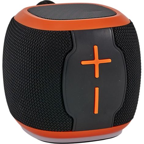 L'Arcolaio Speaker Bluetooth Cube FM Nero/Arancio 10x10x9,2 cm