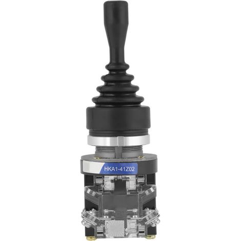 Interrupteurs Sélecteurs rotatif avec Bouton HKA1-41Z02 Commutateur 2NO Retour 2 Positions Joystick Momentané Joystick pour Champ de Sécurité d\'Automatisation (1/5)