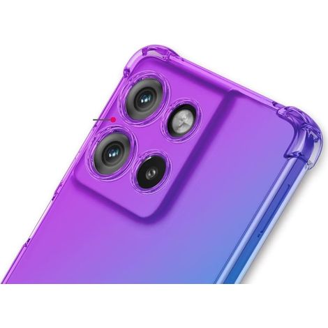 Étui antichoc dégradé pour Motorola Moto G17 / G17 Power / G15 / G15 Power, violet/bleu (1/5)