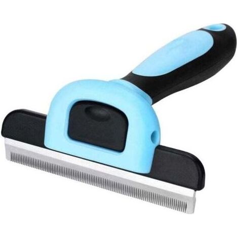 Peigne de toilettage vert pour animaux de compagnie avec lames détachables en acier inoxydable, adapté au toilettage des chiens et des chats brosse de toilettage en acier inoxydable pour animaux de c (1/4)