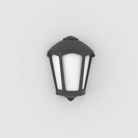 Aplique De Pared Tipo Farol FUMAGALLI "FABIO" - E27 - IP55 - Negro