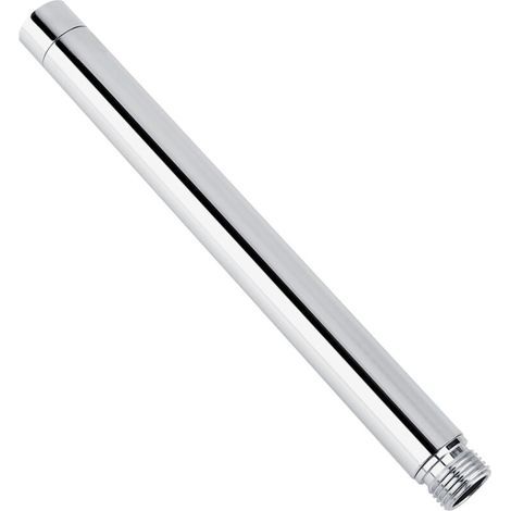 Bras de douche rond en acier inoxydable 8 pouces – Rallonge chromée pour installation standard – Résistant à la rouille et facile à installer